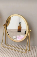 Gold Frame Rotating Vanity Mirror