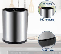 Stainless Steel Rotating Spoons Holder ( Spoons not included )