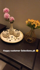 Wooden candle holder