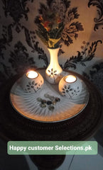 Wooden candle holder