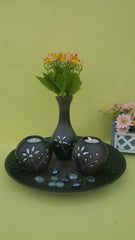 Wooden candle holder