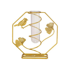 Hydroponic glass tube planter