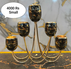 5 Slot Centre Table Decor / Candle Holder