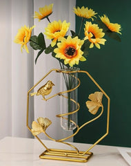 Hydroponic glass tube planter