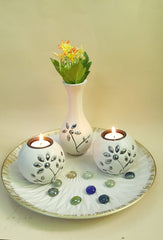 Wooden candle holder