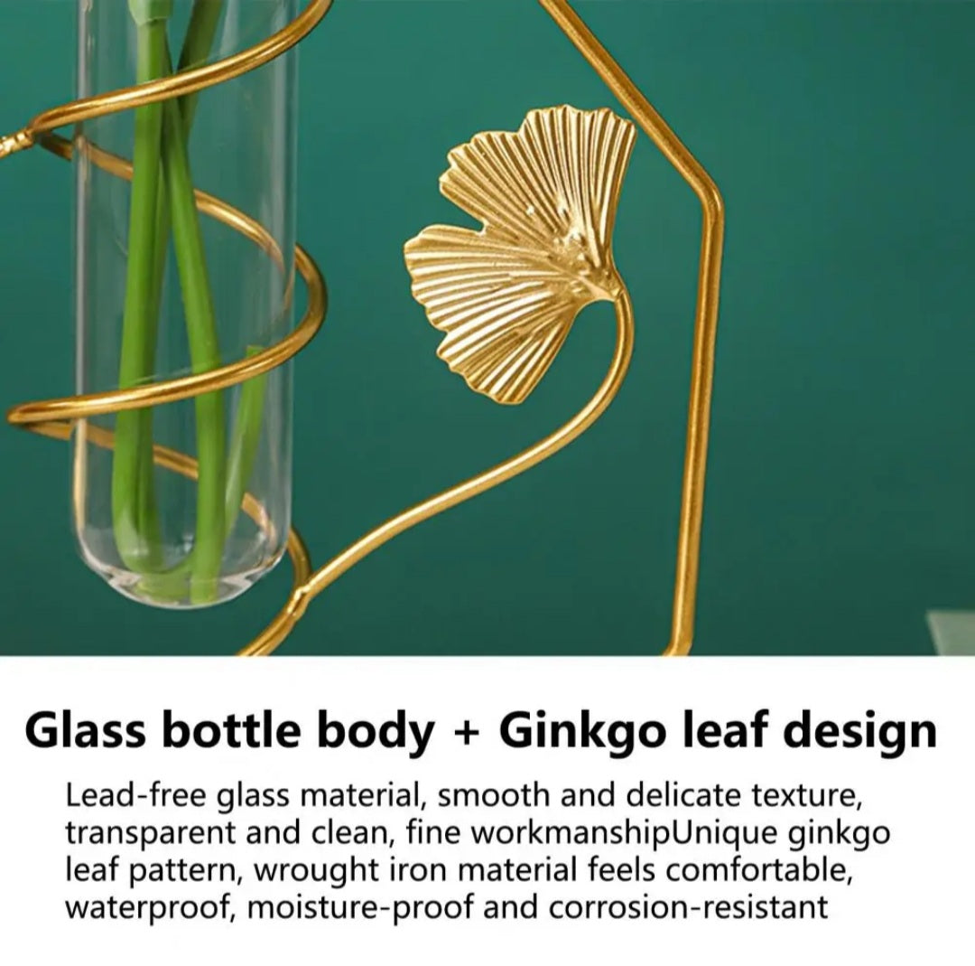 Hydroponic glass tube planter