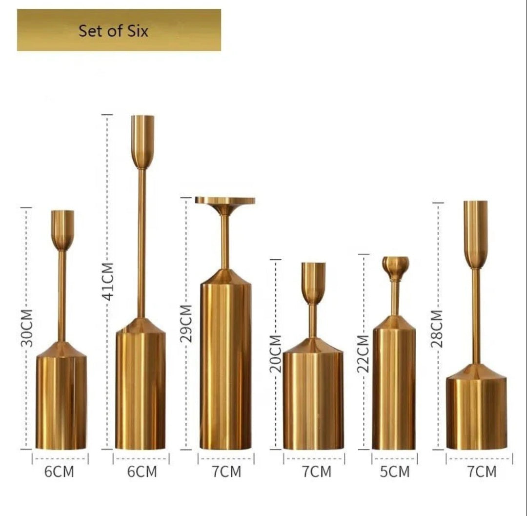 6 pcs Candle stand set