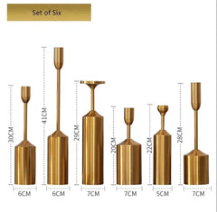6 pcs Candle stand set