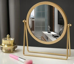 Gold Frame Rotating Vanity Mirror